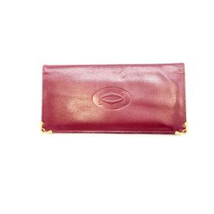 Cartier Red Leather Bifold Wallet